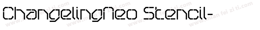 ChangelingNeo Stencil字体转换